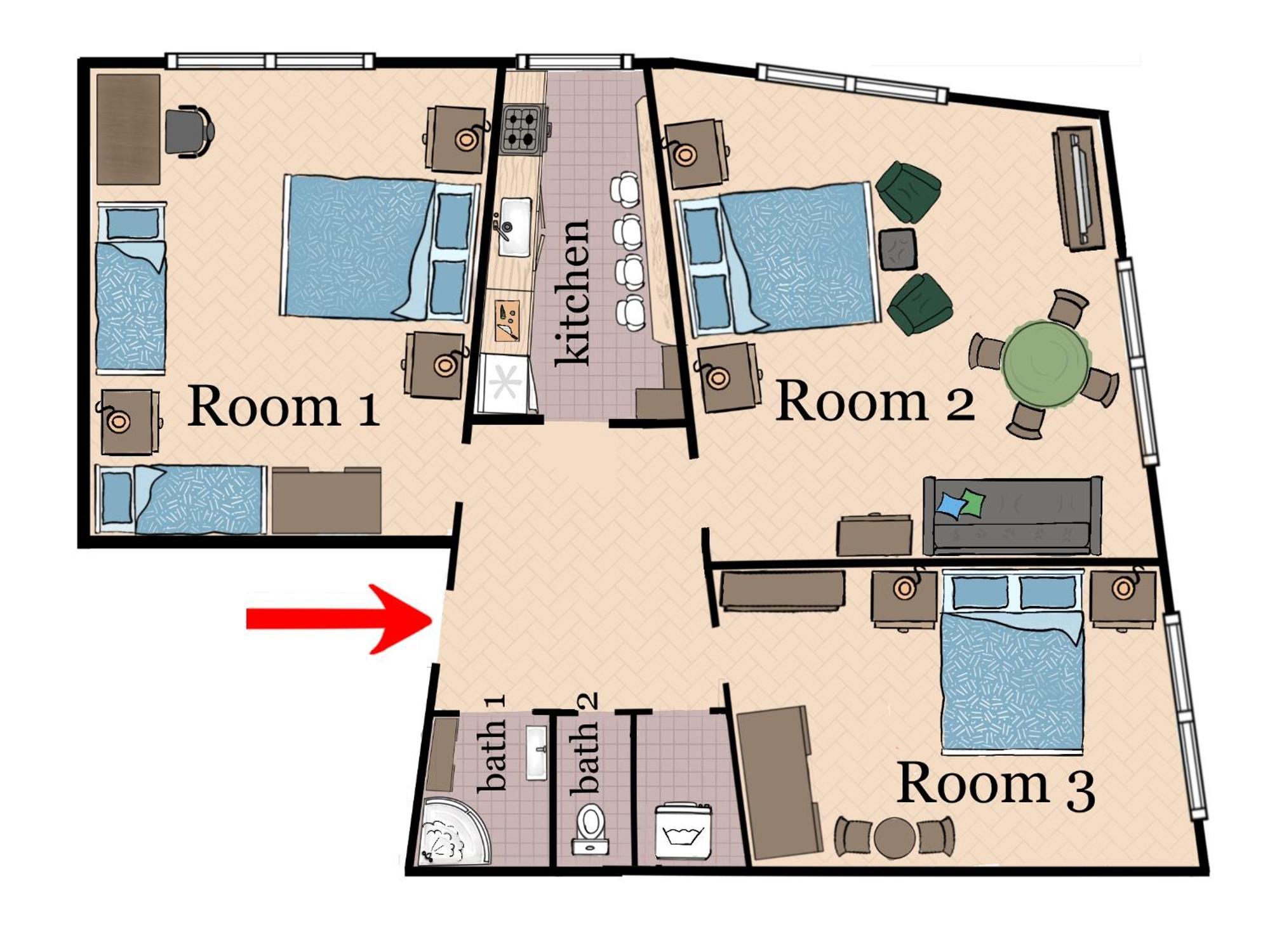 Appartement At The Blue Lion & Parking Assistance